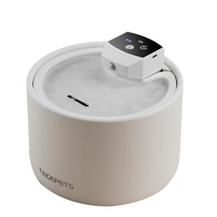 猫咪饮水机陶瓷不插电自动循环杀菌猫喝水碗流动大容量宠物饮水器