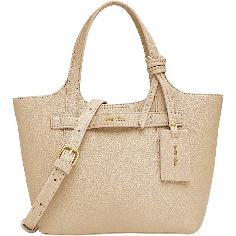 Tata他她气质通勤手提包女包包休闲妈妈菜篮子包手拎包水桶包新款