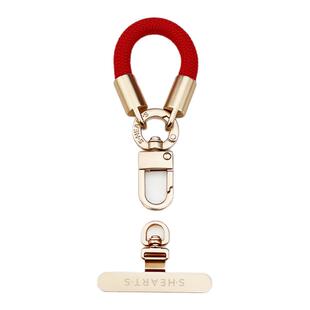 SHEARTS春节本命年红色手机挂绳短款汽车钥匙扣电话手提腕绳链