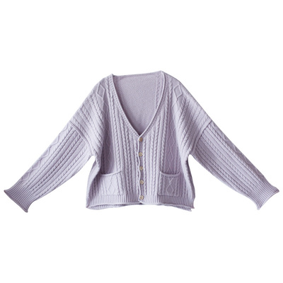 早秋针织衫毛衣外套女宽松百搭