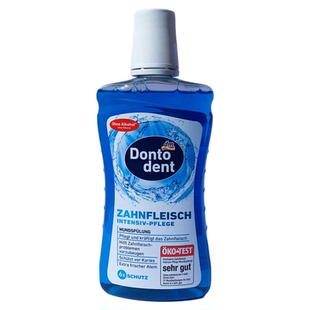 现货 德国DM 东托Dontodent成人儿童漱口水口气清新6重功效500ml
