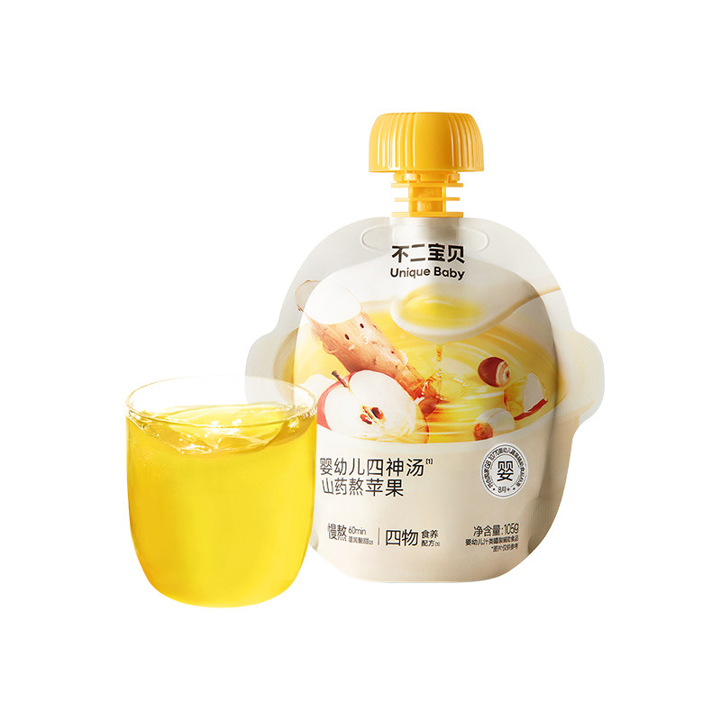 不二宝贝四神汤山药煮苹果水婴儿童宝宝无添加茯苓饮料搭脾胃饮品