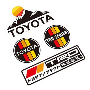 适用于丰田TRD汉兰达凯美瑞卡罗拉威驰雷凌锐志86JDM皇冠改装贴纸