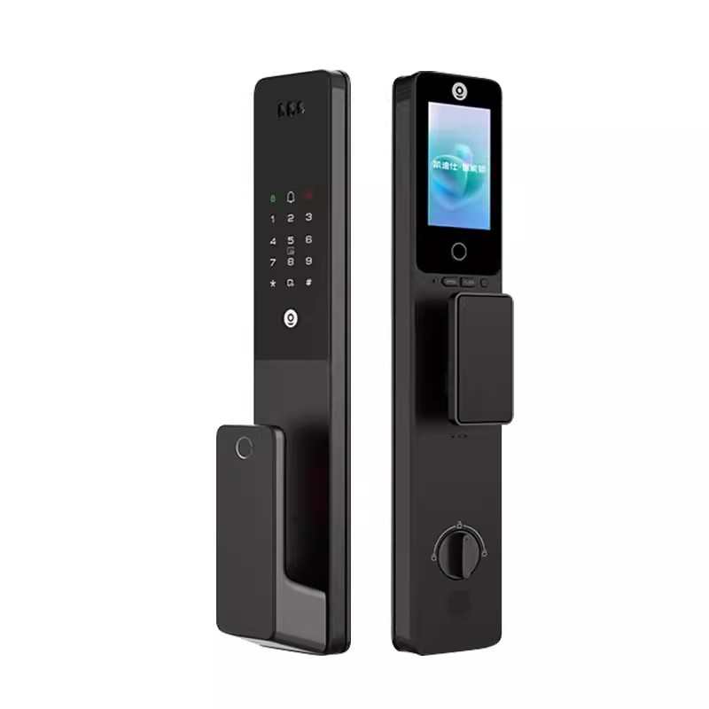 凯迪仕智能门锁Q2FVPV2人脸识别猫眼大屏指纹锁家用入户门电子锁