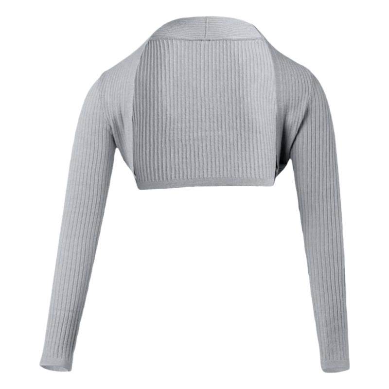 黑色儿童舞蹈毛衣坎肩外套女童舞蹈服芭蕾舞练功服披肩开衫夏季薄
