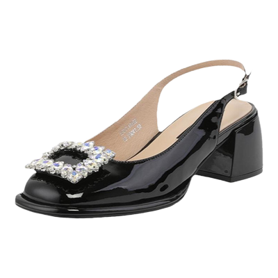 星期六后空凉鞋凉鞋方扣水钻