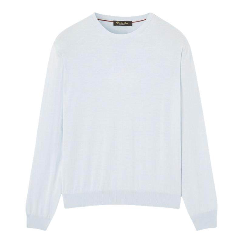 LoroPiana/诺悠翩雅男士圆领针织衫精致T恤棉质奢华新款上衣