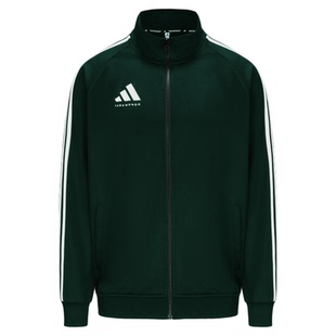 Adidas阿迪达斯2025春外套男女黑色休闲运动立领夹克TR30JT-BUOG