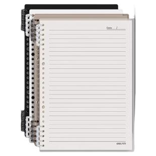 得力不硌手活页本复古B5横线笔记本子A4活页笔记本a5初中生高中生专用可拆卸替芯加厚学生考研线圈错题本纸