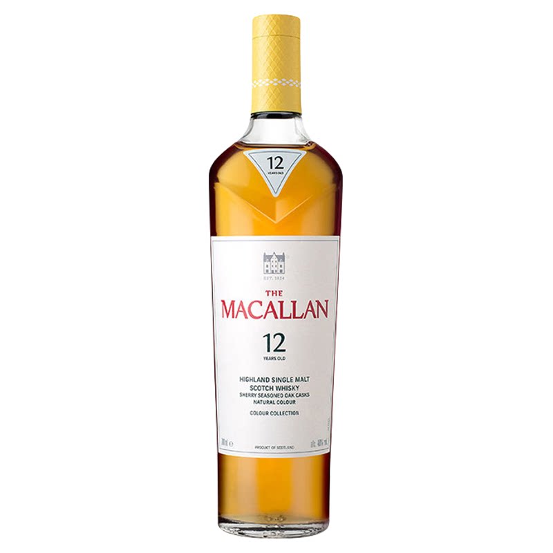MACALLAN/麦卡伦臻彩12年700ML苏格兰单一麦芽威士忌进口洋酒限定
