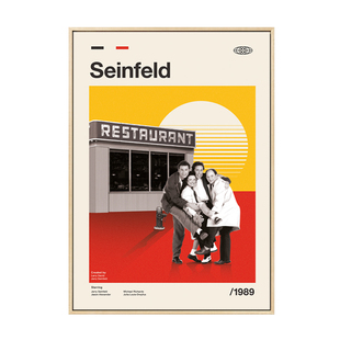 Seinfeld宋飞正传装饰画客厅卧室背景墙画怀旧美剧电影视海报挂画