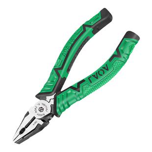 老A工具 铬钒钢专业型欧式偏心省力钢丝钳 尖嘴钳斜嘴钳老虎钳子