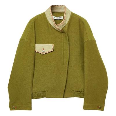 EXCEPTION短外套款撞色棉质混纺