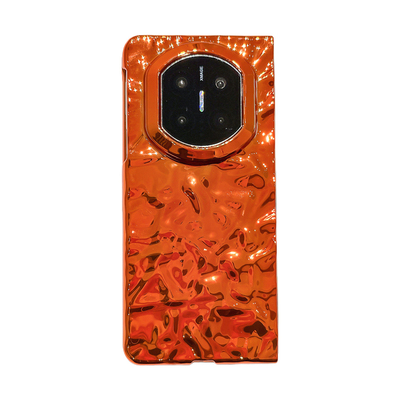 折叠款电镀水波纹超薄防摔硬壳