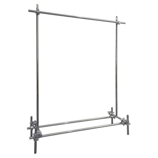 服装店展示架落地式挂衣杆不锈钢货架创意可移动中岛工业风脚手架