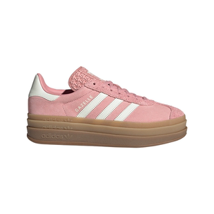 「T头鞋」GAZELLE BOLD厚底增高板鞋女子adidas阿迪达斯三叶草