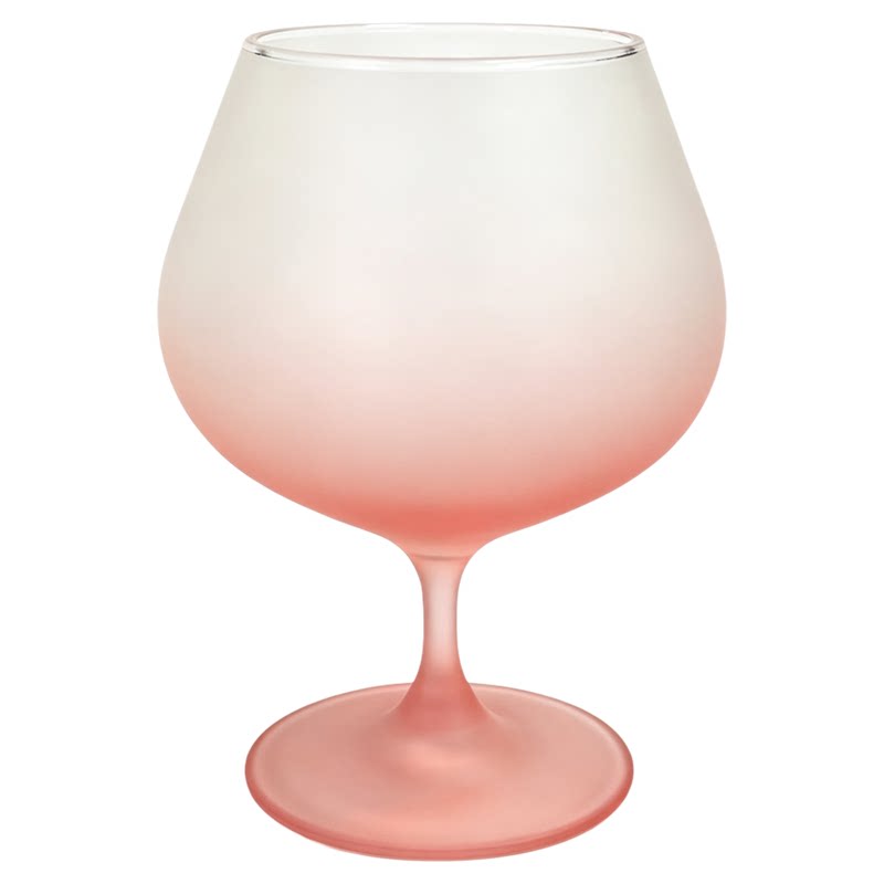 钱道嘉轻奢小众颜值渐变粉红酒杯