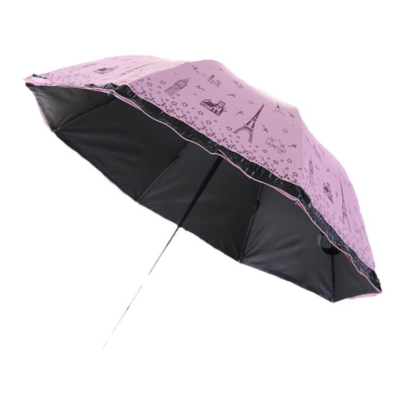 太阳伞防晒防紫外线黑胶折叠雨伞女超轻小清新遮阳伞晴雨两用