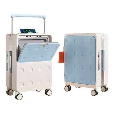 otrily前开口行李箱20寸侧开盖登机密码箱宽拉杆轻便旅行箱皮箱子