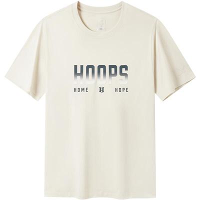 特步篮球短袖T恤男士2025年夏季新款纯棉宽松运动服975329010246