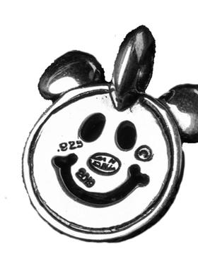 BillWallLeather宝石笑脸吊坠