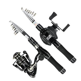 新款超短节伸缩路亚竿便携滑漂竿迷你小海竿抛竿套装全套马口鱼竿