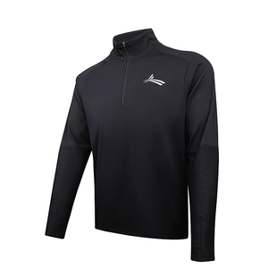 沃兰迪秋冬运动跑步马拉松训练速干立领拉链风衣长袖上衣t恤男女