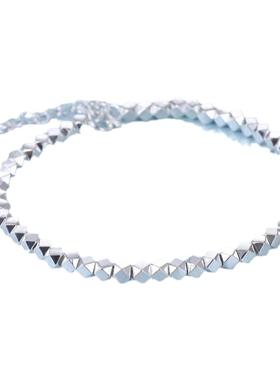 晚舟s9999纯银碎银几两手链女