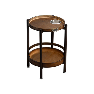 麻将桌茶水架可移动边几棋牌室茶桌边柜置物架打牌专用烟缸小茶几