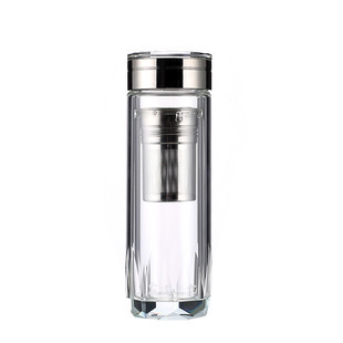 双层玻璃杯钻石水晶杯商务办公定制高档水杯男女保温隔热泡茶杯子