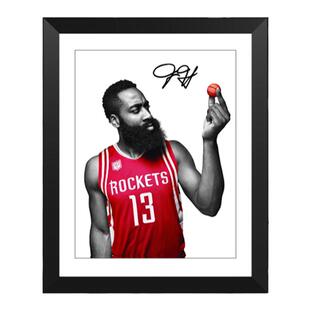 哈登写真相框 詹姆斯哈登照片墙 James Harden篮球球迷礼物摆件
