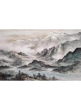 19年老店定制山水画纯手绘国画