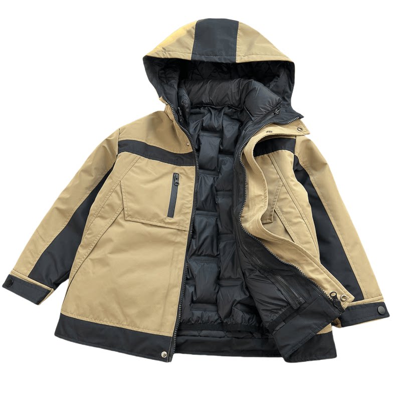 90绒三合一冲锋衣羽绒服