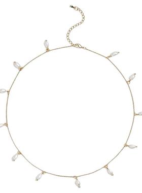 【宋茜同款】珍珠豆豆项链珍珠爱心项链高级感锁骨链女