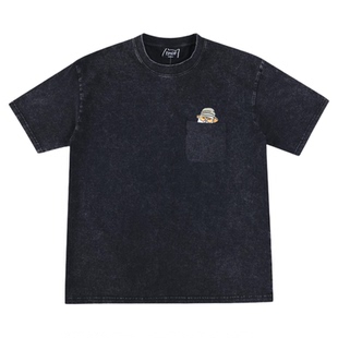 美国潮牌RIPNDIP中指猫纯棉做旧短袖T恤渔夫帽口袋猫男女情侣款