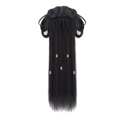 汉服假发一体式全套头饰古风盘发垫发包造型东宫小枫同款古装发髻