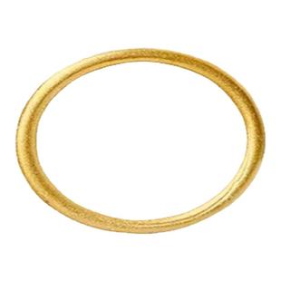 素圈戒指女不掉色古法实心沙金指环仿真金素戒通勤送闺蜜女友礼物