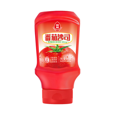 莲花番茄酱儿童家用410g0添加