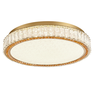 帕莎轻奢水晶吸顶灯后现代圆形卧室灯现代简约高端大气奢华客厅灯