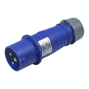 三代IP44防水工业插头16A32a连接器3芯4芯五孔防爆插座三相电对接