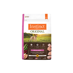 【尝鲜装】Instinct天然百利美国进口无谷鸡肉小型犬狗粮11磅/5kg