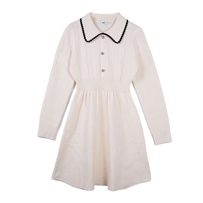 A21女装小香风百搭中长裙