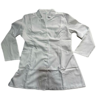 韩版女式长袖立领白大褂修身护士服口腔科医生服牙科实验工作服