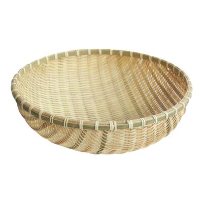 竹编制品馒头簸箕农家手工