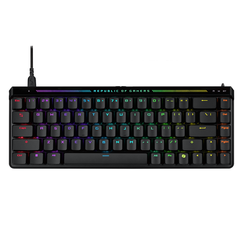 ROG魔导士Ace HFX磁轴ABS有线68键键盘华硕玩家国度机械键盘PBT