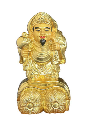 渡缘工艺木雕香樟木大黑天