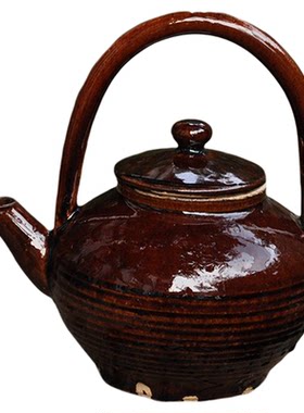 老式茶壶餐厅陶瓷水壶