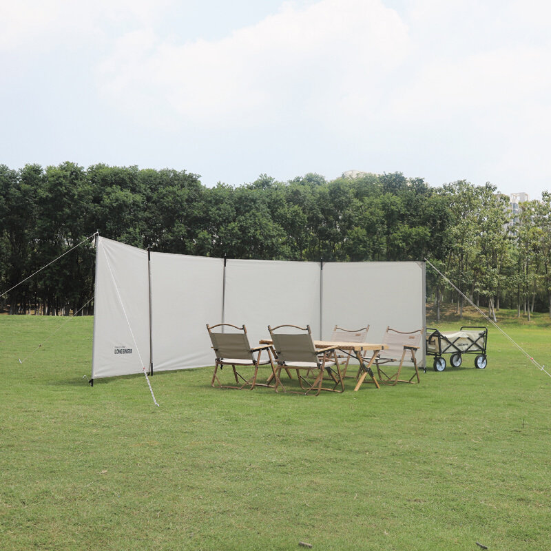 Longsinger龙行者户外露营挡风阵幕野餐烧烤牛津布屏风挡风天幕