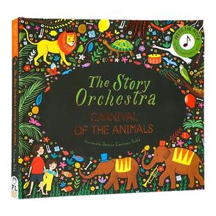 进口英文原版正版 故事管弦乐队:圣桑动物狂欢节 古典音乐发声书The Story Orchestra:Carnival of the Animals 布封精装收藏版