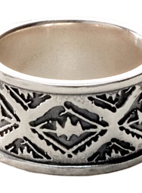 EnSage x Yesung金钟云同款 925银图腾刻纹戒指